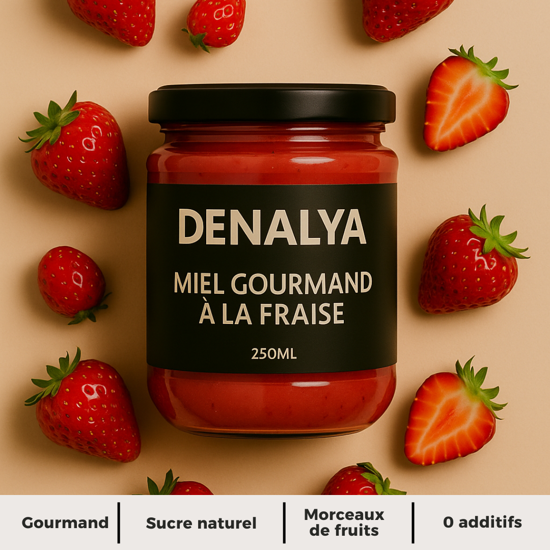 Miel gourmand fraise